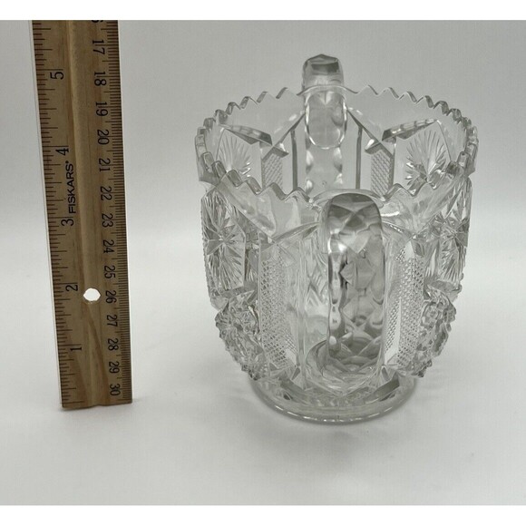 Vintage 1930s Imperial Glass Clear Mogul Variant Mini Open Sugar EAPG Dish - Picture 3 of 6